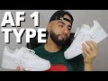 Nike AIR FORCE 1 'TYPE' WHITE On Foot Review