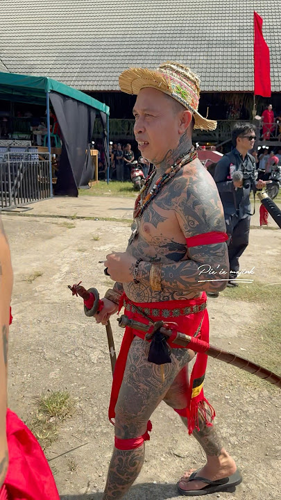 Commander of Jilah is a traditional Dayak warrior from Sekadau City, West Kalimantan