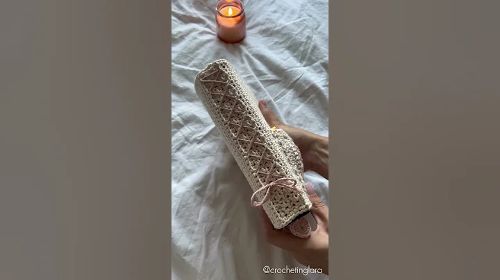 Crochet book cover🧶🤍 #crochet #youtubeshorts #bookcover #diy #viralshorts #crochett