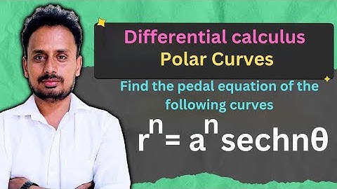 Pedal Equation of the Curve (Examples 5)  Polar Curves | Engineering Mathematics