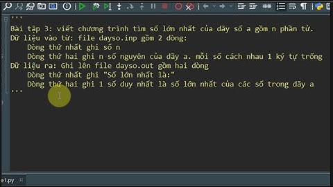 [Lập trình Python] Biến file. Đọc và ghi file