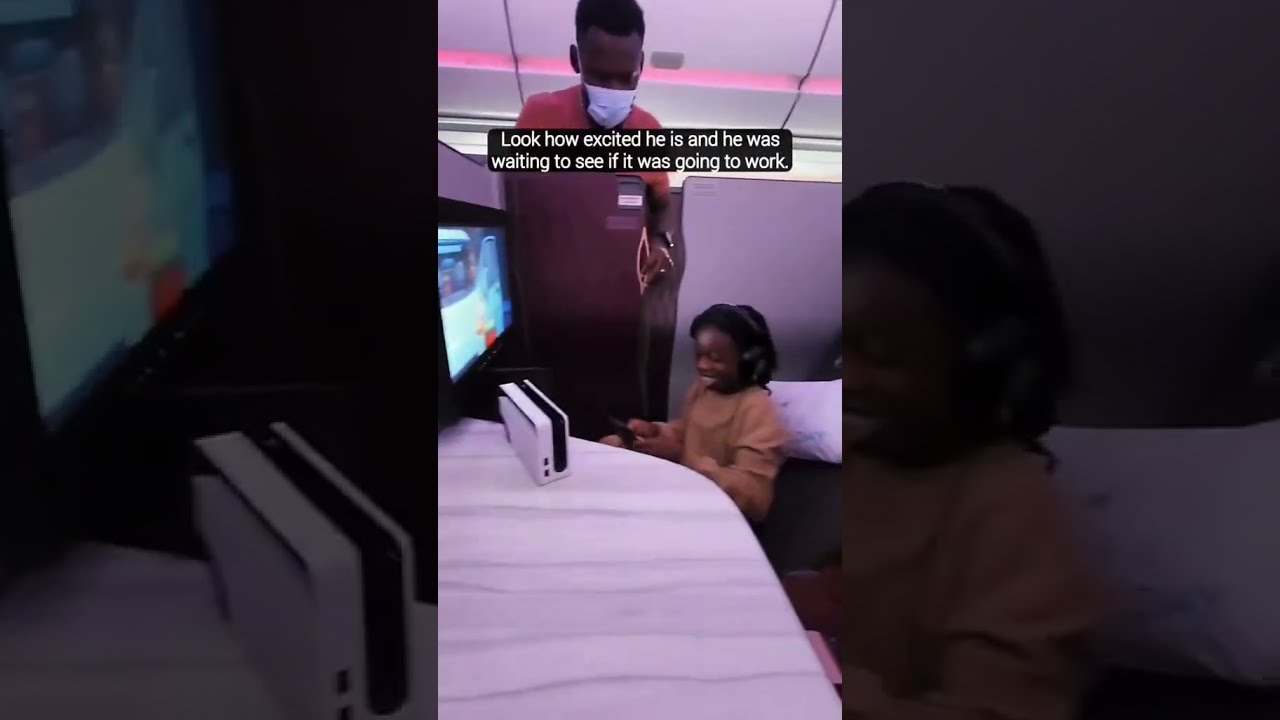 Plugging Nintendo Switch Into Airplane TV
