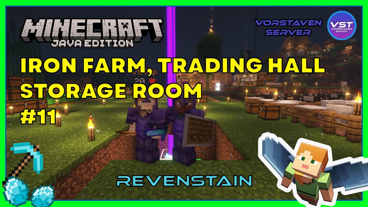 Iron Farm, Trading Hall & Storage Room BUILD (Vorstaven Server) 11