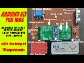 Arduino starter Kit for kids along with instruction manual. With10 interfacing &amp; Programming example