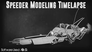 Concept Scifi Speeder Bike (Modeling Timelapse)