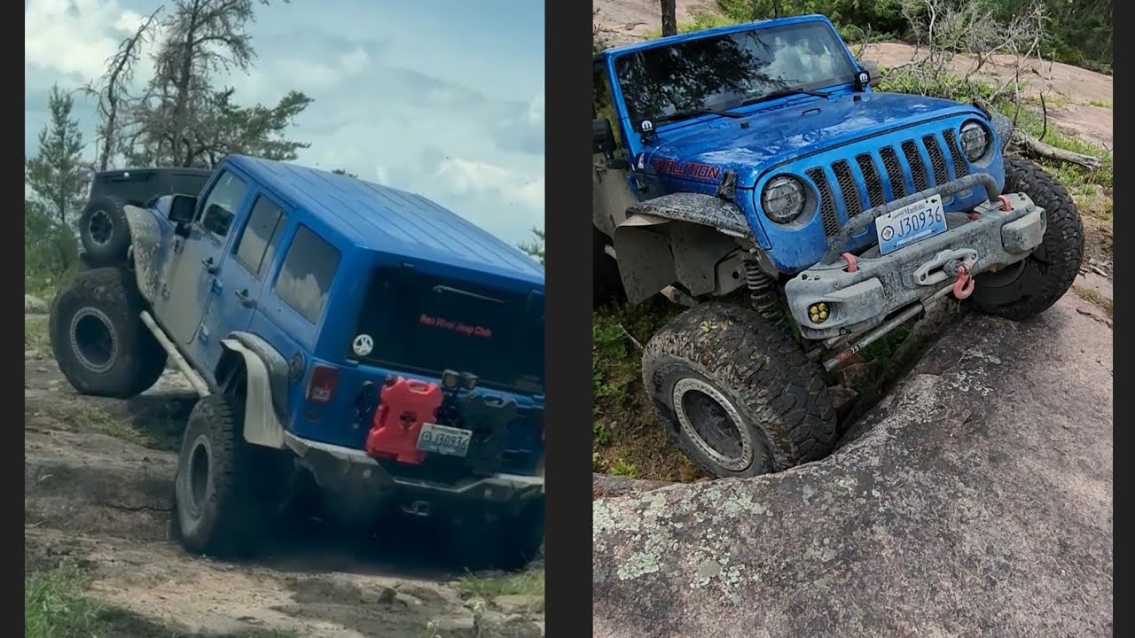 Jeep wrangler, Rubicon, Gladiator Offroading. Rock Crawling. Polycore