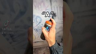 How to draw graffiti letter easy “A” #throwup