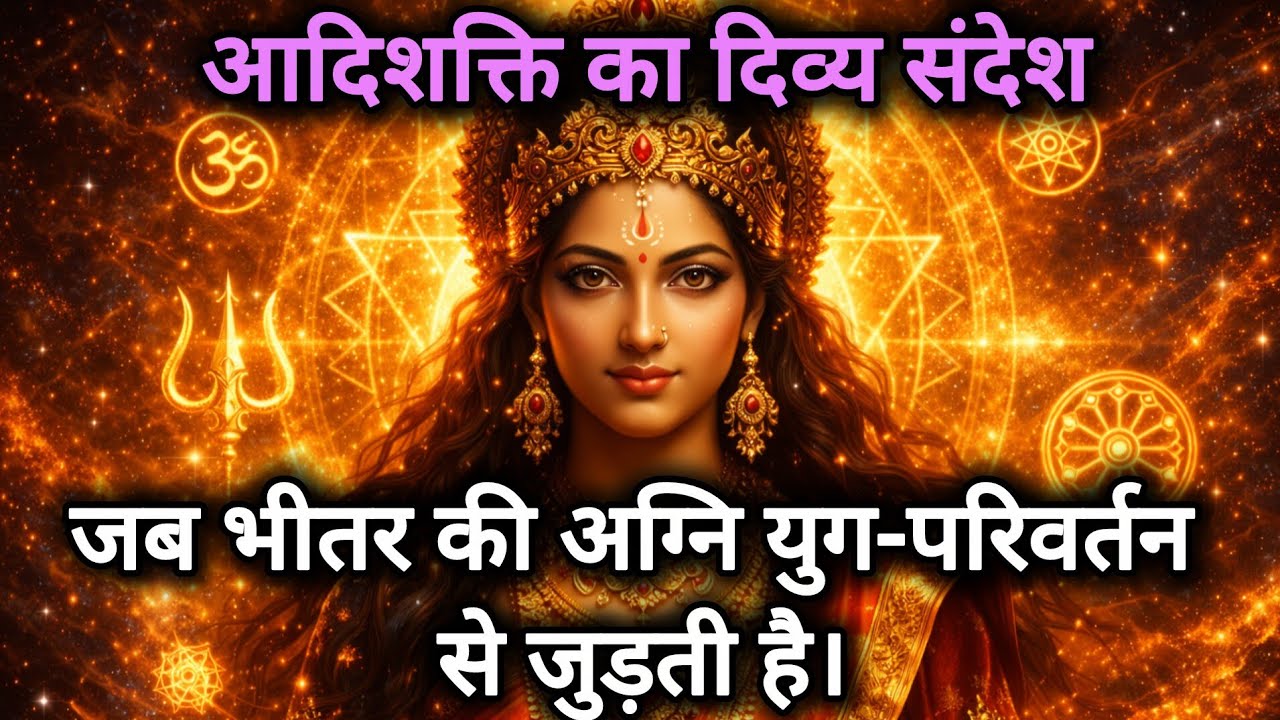 जब भीतर की अग्नि युग-परिवर्तन से जुड़ती है | माँ आदिशक्ति का दिव्य संदेश | Maa Adishakti Message |