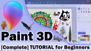 Microsoft Paint 3D Tutorial for Beginners [Complete]