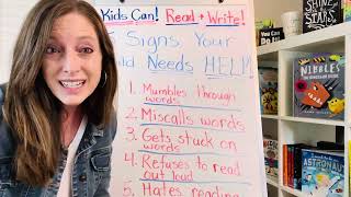 5 Signs Your Child Needs Help Learning to Read Better | Katy Huller