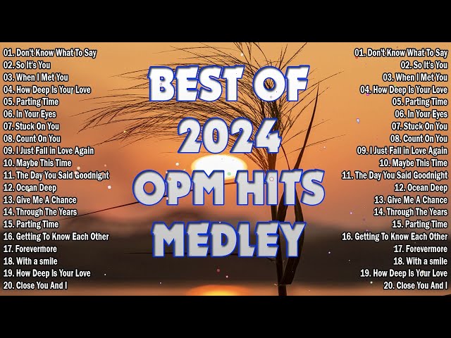 OPM HITS MEDLEY - That's What Friends Are For - CLASSIC OPM ALL TIME FAVORITES LOVE SONGS 2024 class=