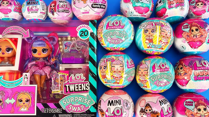 Dina open up the new lol mega set its the mega ball magic set it has 1, Dolls