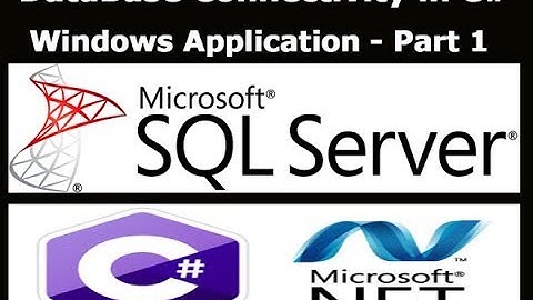 Database Connection in c# 2015 Windows Application - Part 1