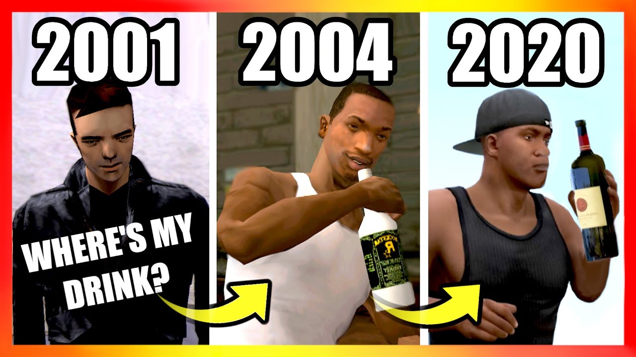 Which GTA Character is the MOST ALCOHOLIC? 🍾 (Evolution of Drinking)