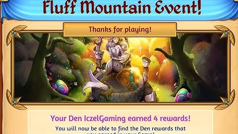 Good Job Den! We got All The Fluff Mountain Event Rewards in Merge Dragons