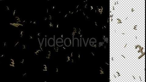 3D Gold British Pound | Motion Graphics - Envato elements