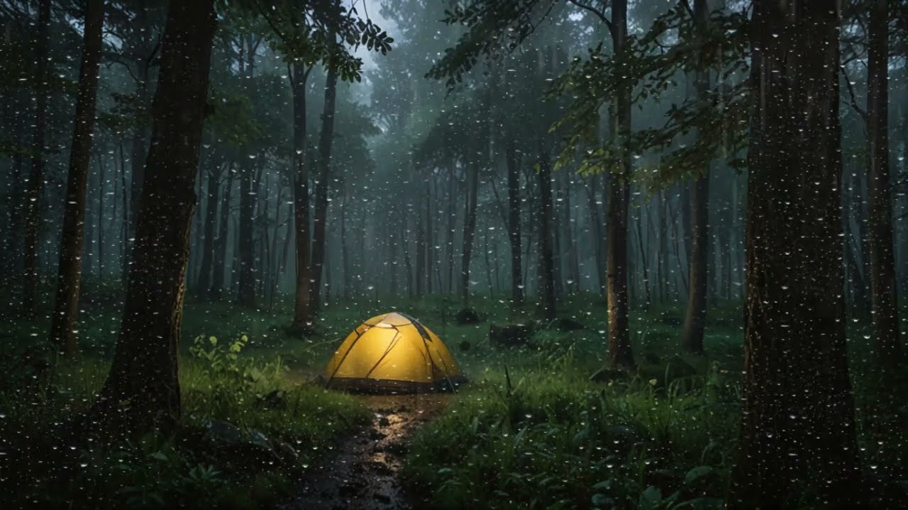 🌧️⛺🌧️ Tent Rain Sounds 🌧️⛺🌧️ - Soothing Raindrops Sounds To Help Sleep, Study, Relax and Meditate.