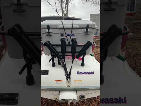 Super Chicken JetSki Fishing Rack ~ fits almost any runabout with no drilling