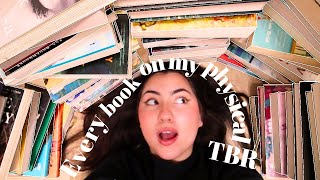 Every book on my physical TBR 📚🍒🐈‍⬛