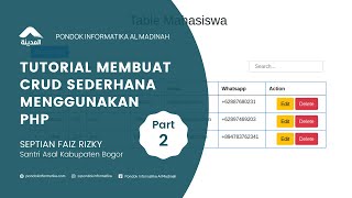 Tutorial Membuat Crud Sederhana Menggunakan PHP (Part 2)