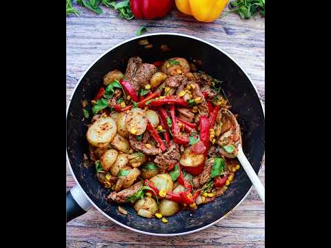 კარტოფილი ხორცით  /baby potato with meat #კარტოფილი #popatoes #meat #ხორცი