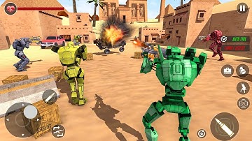 FPS Robot Shooting Games - Robot Army Counter | Android iOS Gameplay