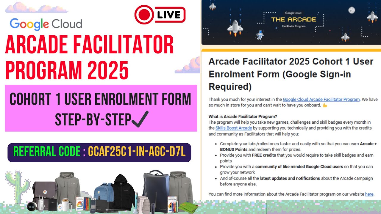 Google Cloud Arcade Facilitator Program Enrolment Form Fillup | Step By ...