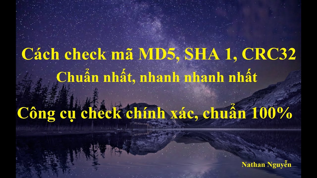 sha-1  New  [NTH - 1 Click] Cách kiểm tra mã MD5, SHA-1, CRC32 của file bất kì và công cụ check chính xác 100% !