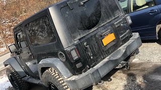 Jeep Wrangler JK - Spare Tire Delete/License Plate Relocation Kit - YouTube