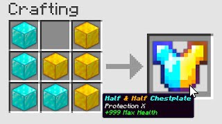 Minecraft UHC but you can craft ARMOR out of any block..