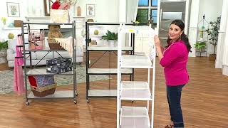 PopIt Set of 2 Heavy Duty 4Tier Racks with 4 Liners on QVC