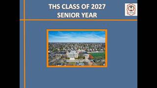 Tuckahoe High School Guidance: Senior Parent Information Night-September 9, 2026