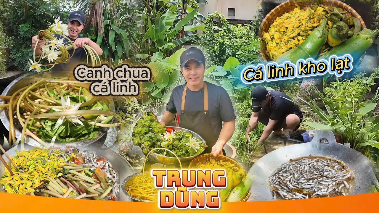 Trung Dũng | Canh Chua Cá Linh Và Cá Linh Kho Lạt - Ăn Cơm Nhà Với Má Ngon Quá Xá !!!