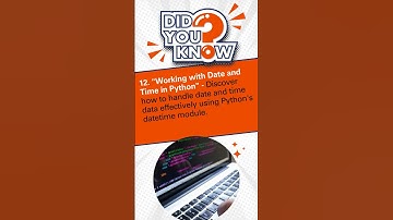Python Roadmap | Working with Date and Time in Python | DATADRIX