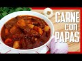 😋 Cómo Hacer CARNE CON PAPAS ► Receta de Carne de Res Guisada