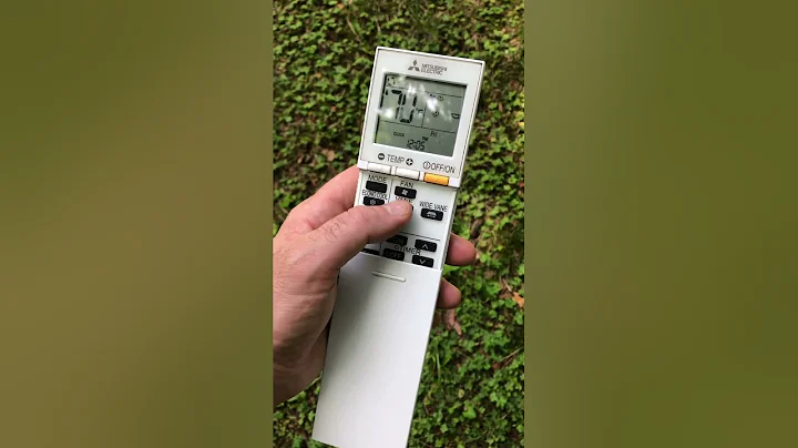 EASIEST 3 MINUTE: How to work my Mitsubishi mini split air conditioning heat remote control