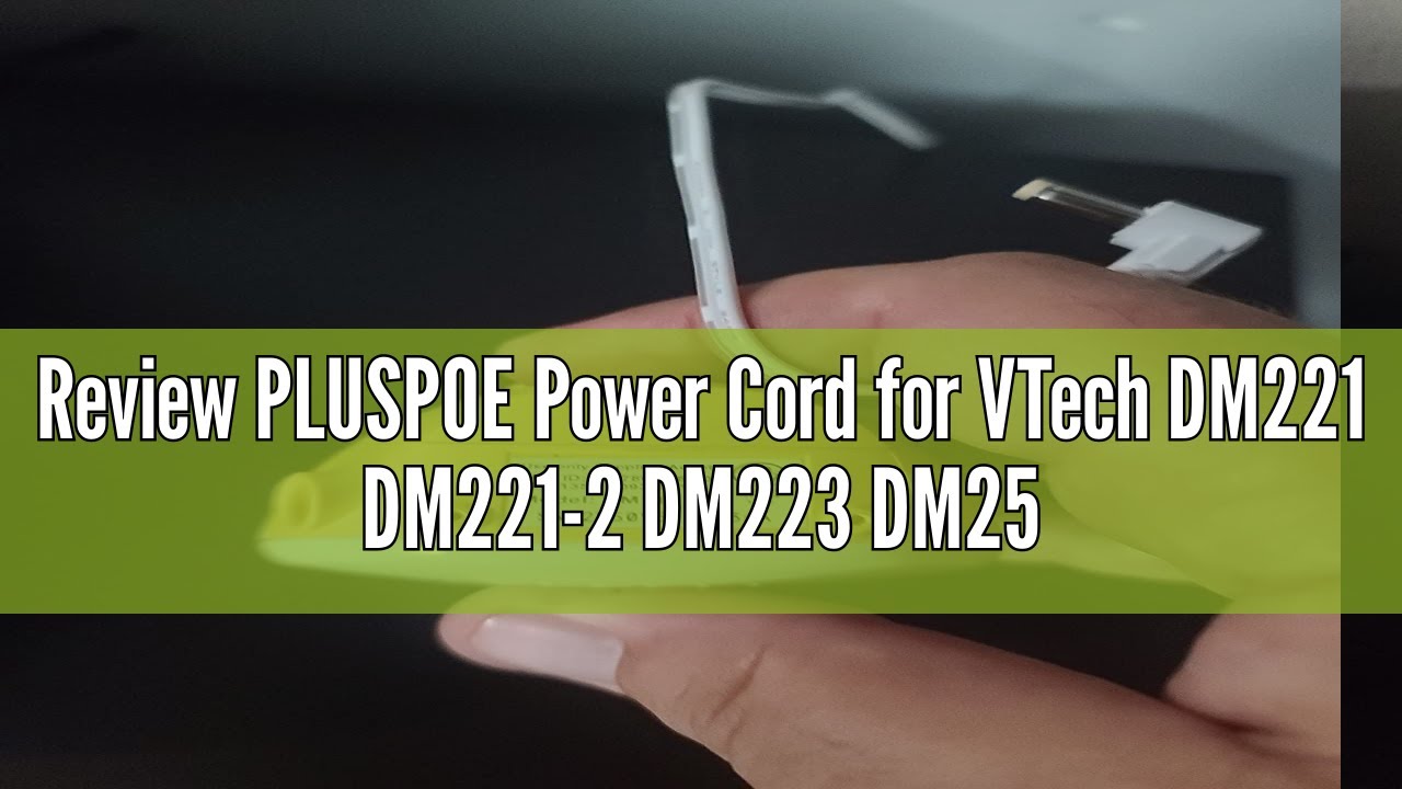 Review PLUSPOE Power Cord for VTech DM221 DM221-2 DM223 DM251(Parent & Baby Units) Sound Audio Baby