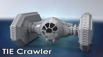 TIE Crawler Tank 3D Model | Assembly by Gambody
