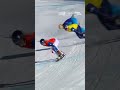 Josie Baff misses out on historic gold after Adam Lambert crashes at Olympic Winter Games.