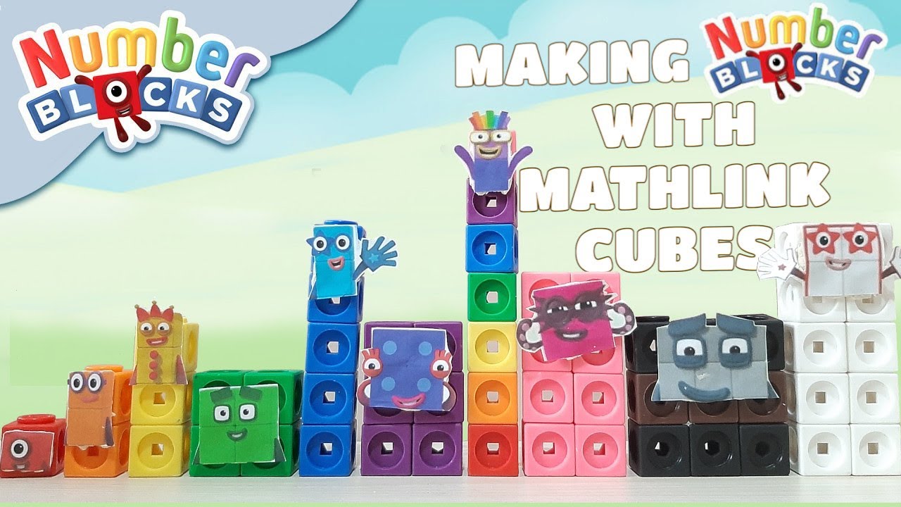 Making Numberblocks With Mathlink Cubes Diy Numberblocks 1 To 10