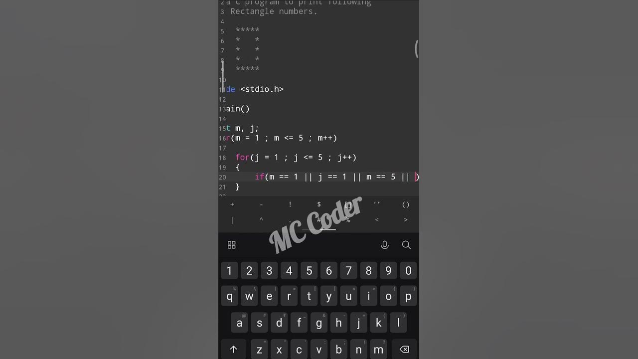 How to print hologram pattern of star in c language | Advanced level ...