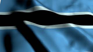Botswana Flag - 4K Waving Animation