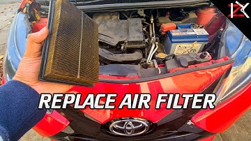 How To Replace Air Filter on Toyota Aygo  - Simple & Easy - Improve Engine & Fuel Mileage