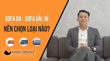 Nên chọn sofa da hay sofa vải nỉ?