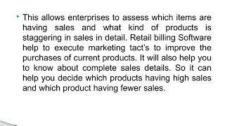 Merits of POS Billing Software screenshot 3