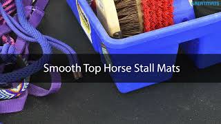 Smooth Top Horse Stall Mats - These horse stall mats measure 3/4 inches thick.

The smooth top surface maximizes traction and stability.

They are made from recycled rubber with anti-fungal and anti-bacterial properties.

Easily install the mats over compacted crushed stone, concrete, or a similar base.

The interlocking design allows for quick installation and prevents shifting.

These stall mats insulate against cold and dampness while remaining easy to clean.

The stall mats are guaranteed not to roll, buckle, or curl, reducing clean-up time and bedding costs.

Perfect for horse stalls, foaling stalls, horse sheds, and barn aisleways.

Shop Smooth Top Horse Stall Mats Now!:
https://www.greatmats.com/horse-stall-mats/smooth-top-stall-mat-interlocking-4x6.php 

Call Us 877-822-6622 or visit Greatmats.com for all your specialty flooring needs!

#horse #stall #barn #diyflooring #rubber