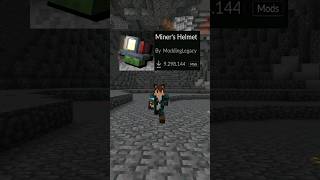 Mod to Get a Miner's Helmet in Minecraft - Miner's Helmet #shorts #minecraftmods #minecraft