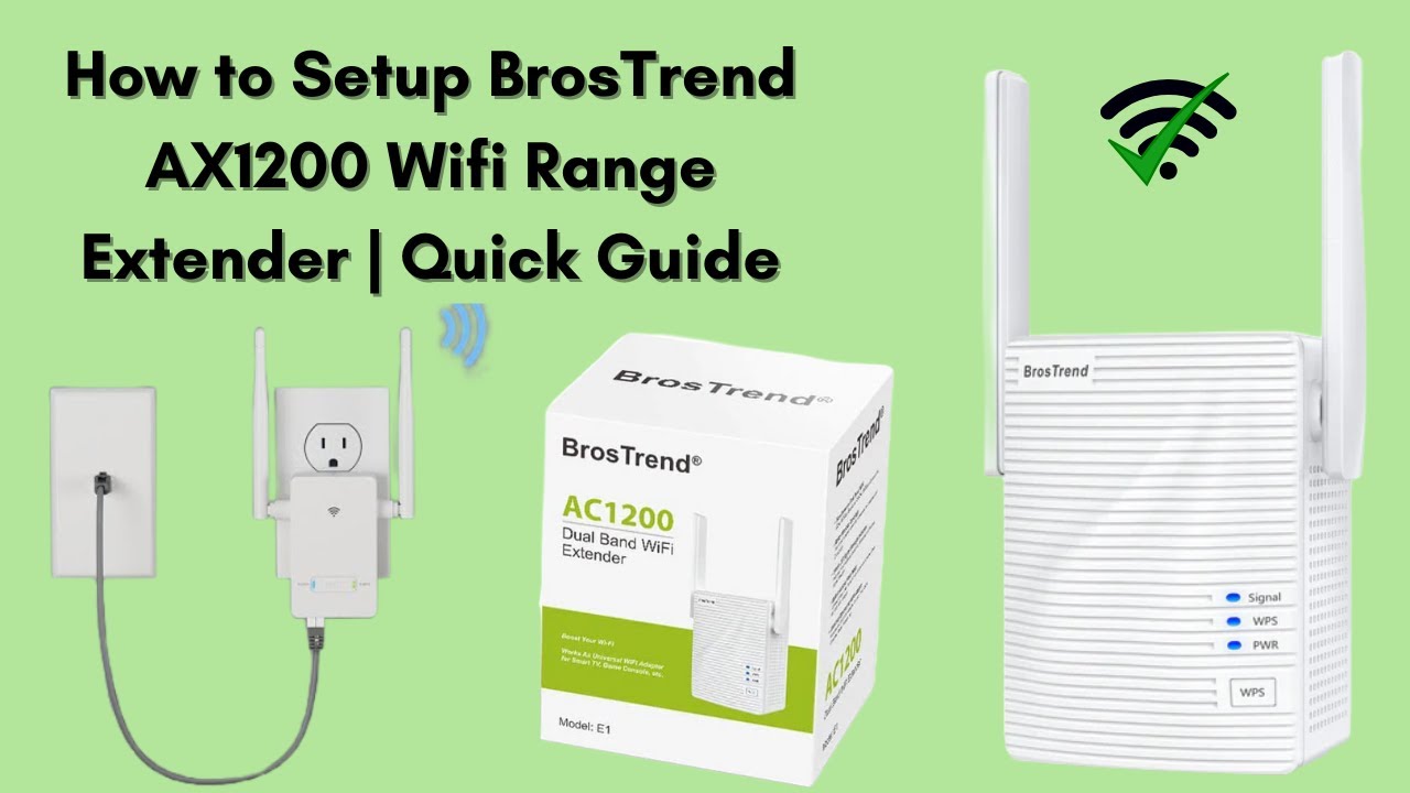 How to Setup BrosTrend AX1200 Wifi Range Extender | Quick Guide - YouTube