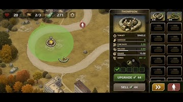WWII Defense: RTS Army TD game Level 1 Easy (mobile)