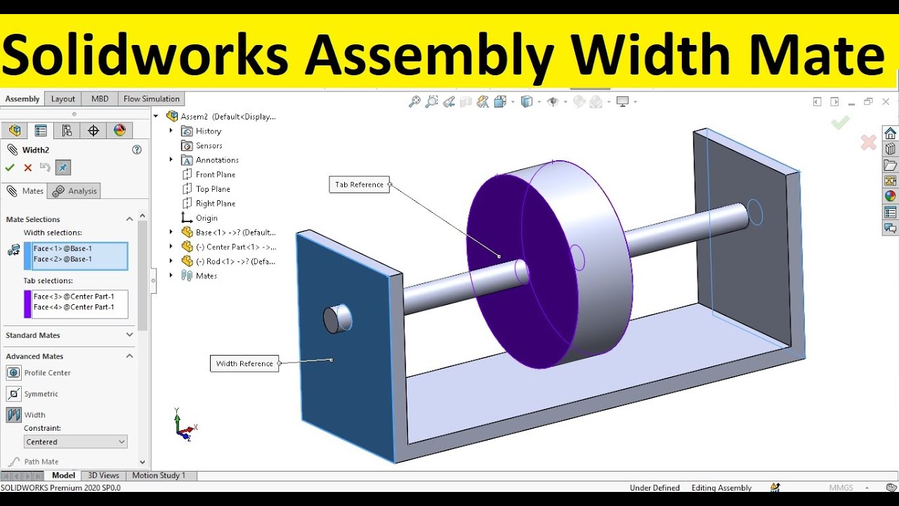 Solidworks how to Assembly. DL Mate.